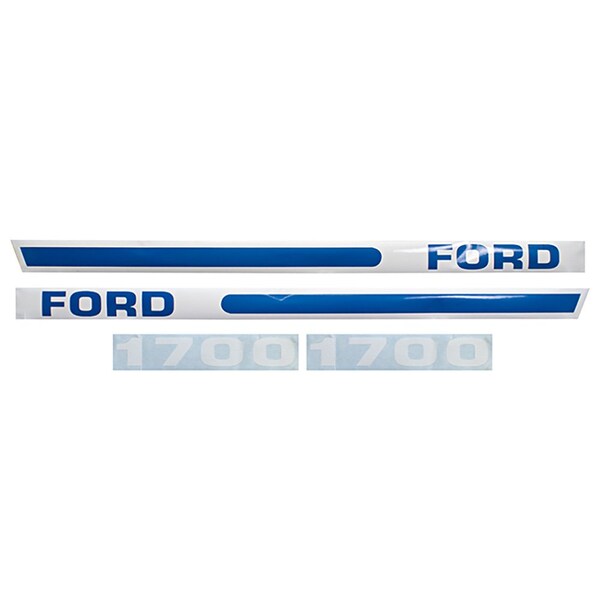 Aic Replacement Parts F1700 Hood Decal Set Fits Ford New Holland 1700 Compact Tractor F1700 - main